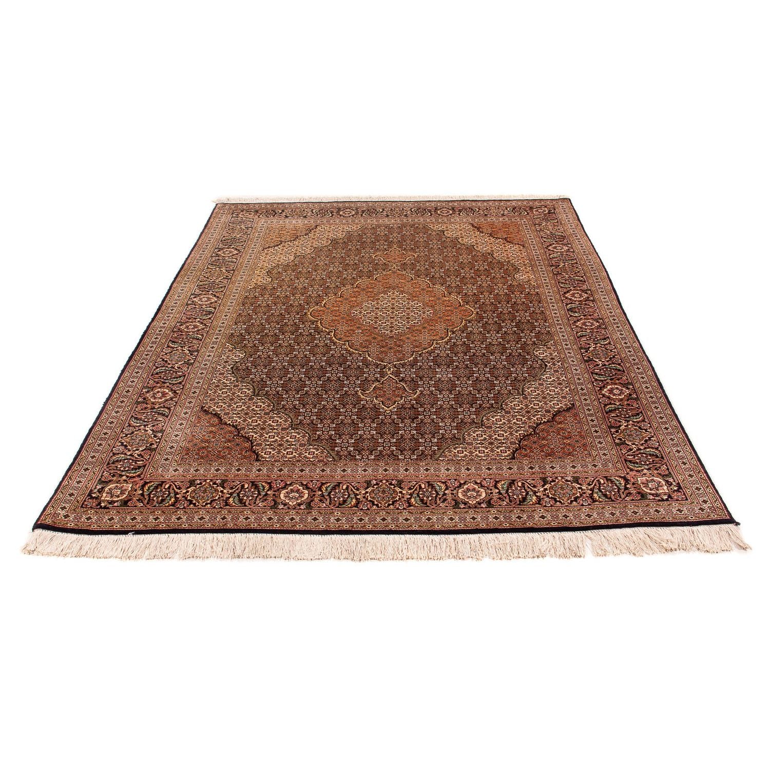 Perserteppich - Täbriz - Royal 202 x 150 cm - braun - Image 5