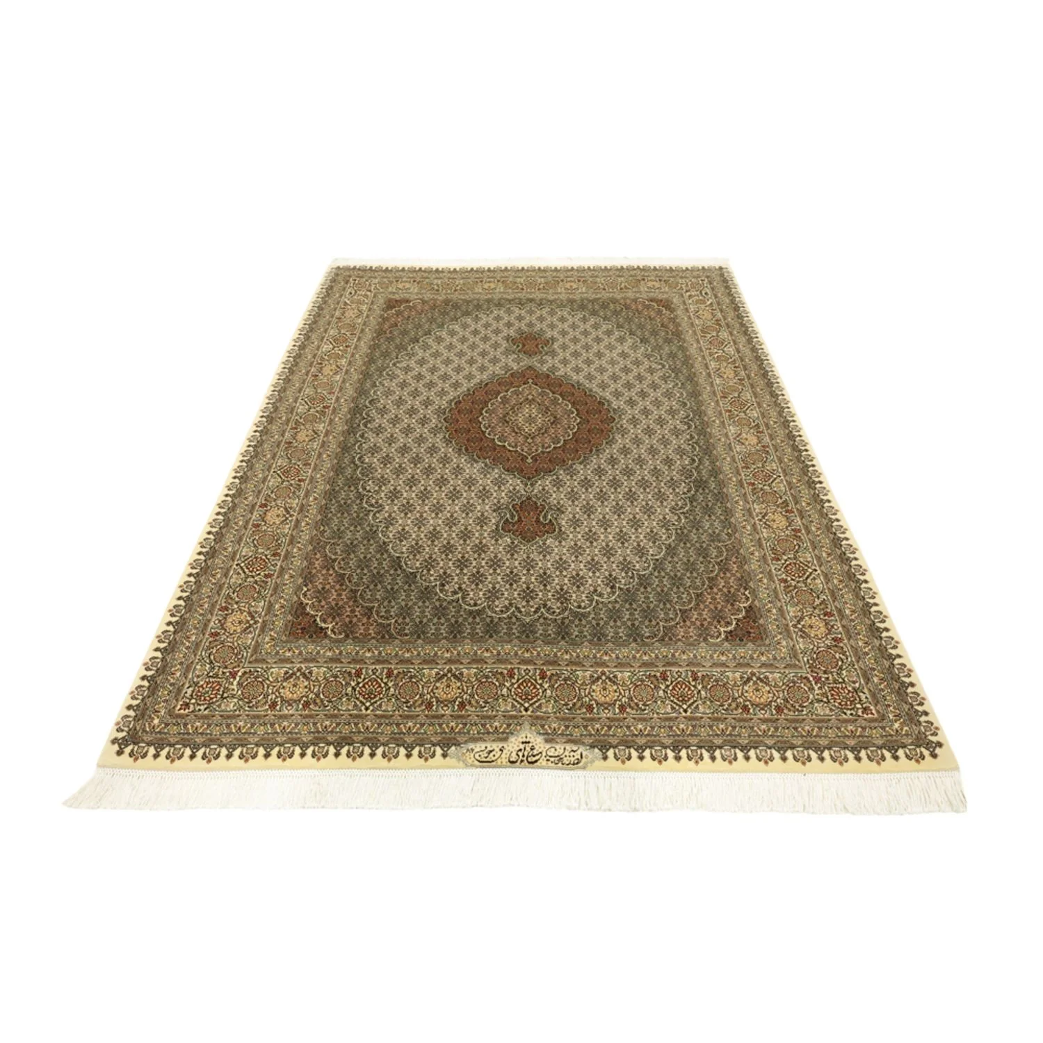Täbriz - 50 Raj Teppich 197x154cm - Perserteppich - Image 6