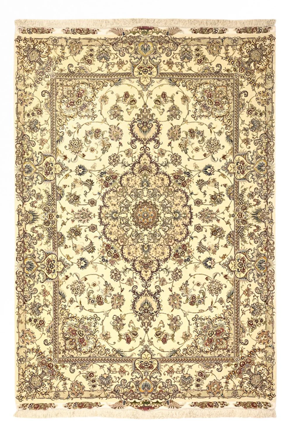Täbriz - 50 Raj Teppich 219x148cm - Perserteppich