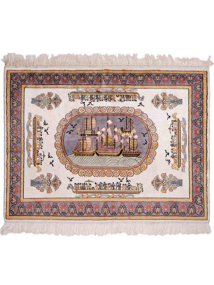 China Seide Teppich 121x95cm - Orientteppich