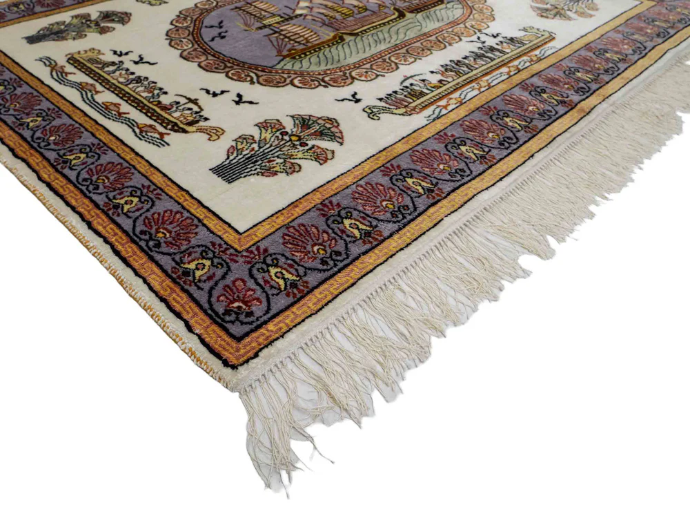 China Seide Teppich 121x95cm - Orientteppich - Image 3