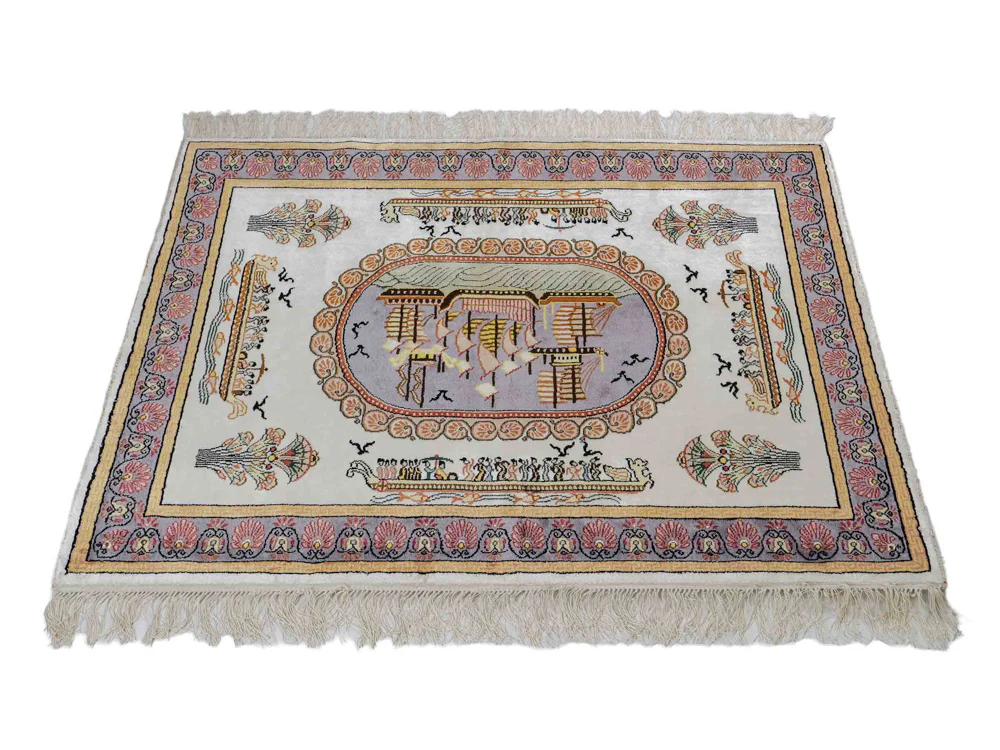 China Seide Teppich 121x95cm - Orientteppich - Image 6