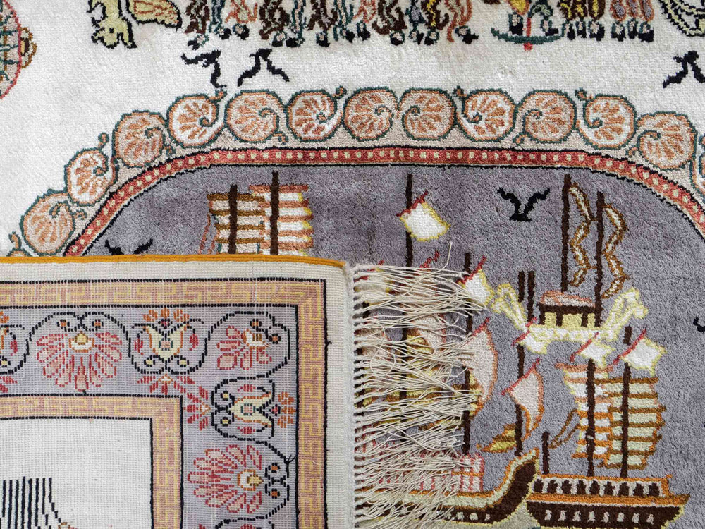China Seide Teppich 121x95cm - Orientteppich - Image 7