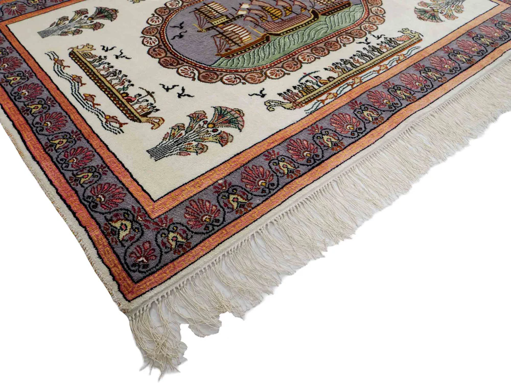 China Seide Teppich 123x91cm - Orientteppich - Image 3