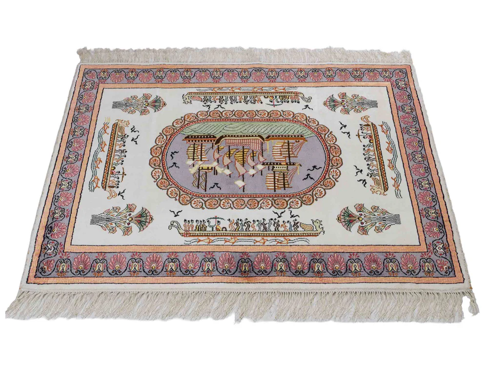 China Seide Teppich 123x91cm - Orientteppich - Image 6