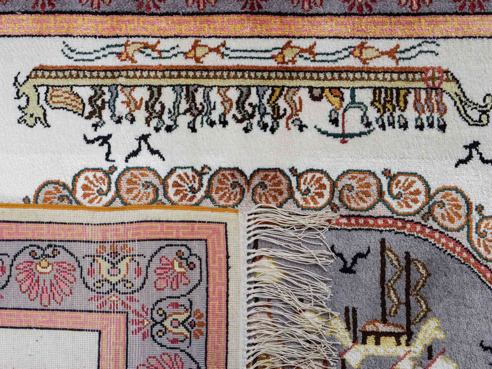 China Seide Teppich 123x91cm - Orientteppich - Image 7