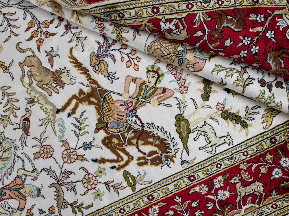 China Seide Teppich 180x123cm - Orientteppich - Image 4