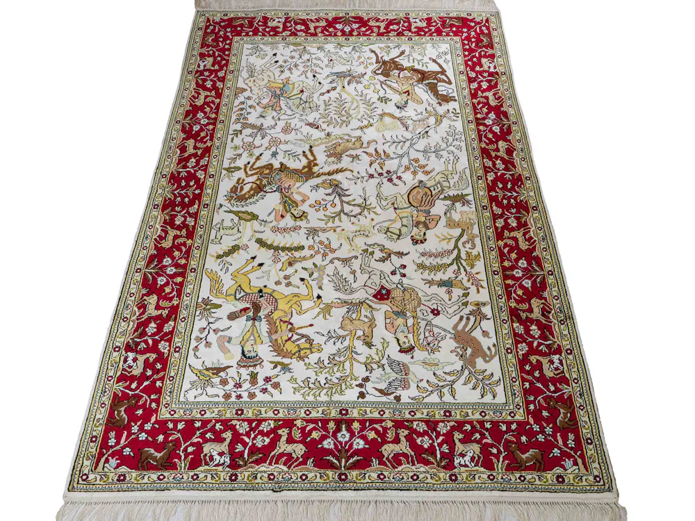 China Seide Teppich 180x123cm - Orientteppich - Image 6