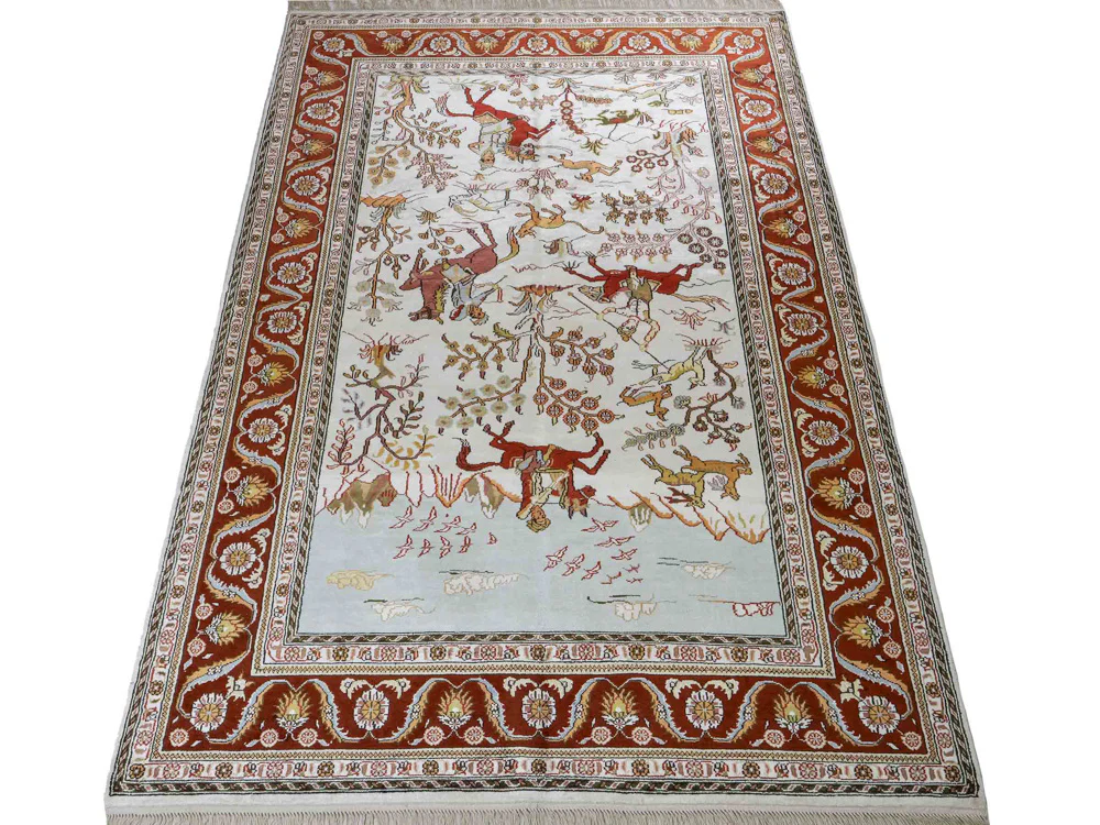 China Seide Teppich 184x125cm - Orientteppich - Image 6