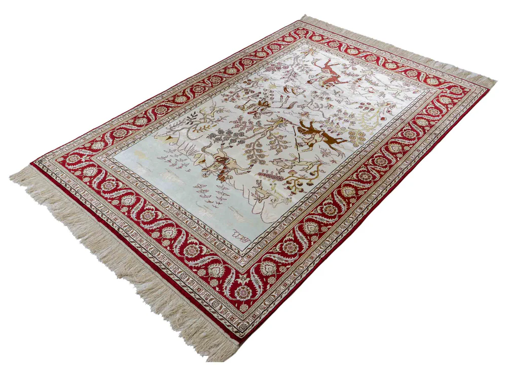 China Seide Teppich 185x124cm - Orientteppich - Image 5