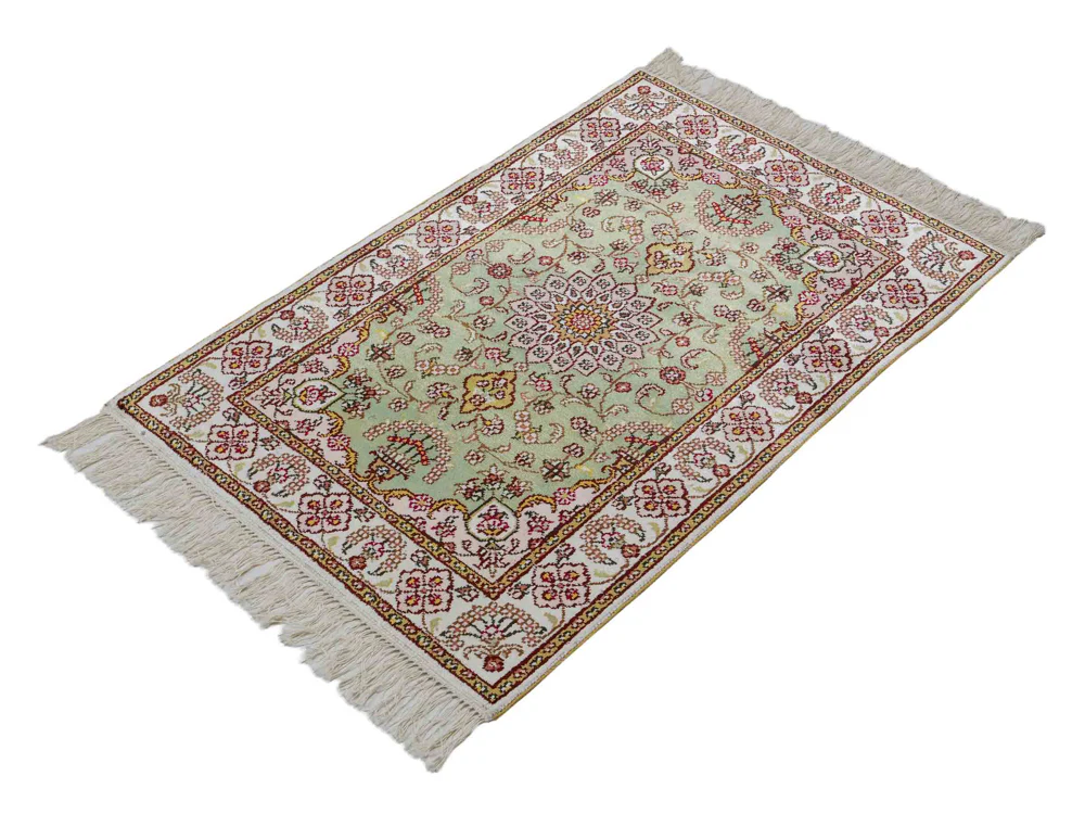 China Seide Teppich 93x63cm - Orientteppich - Image 5