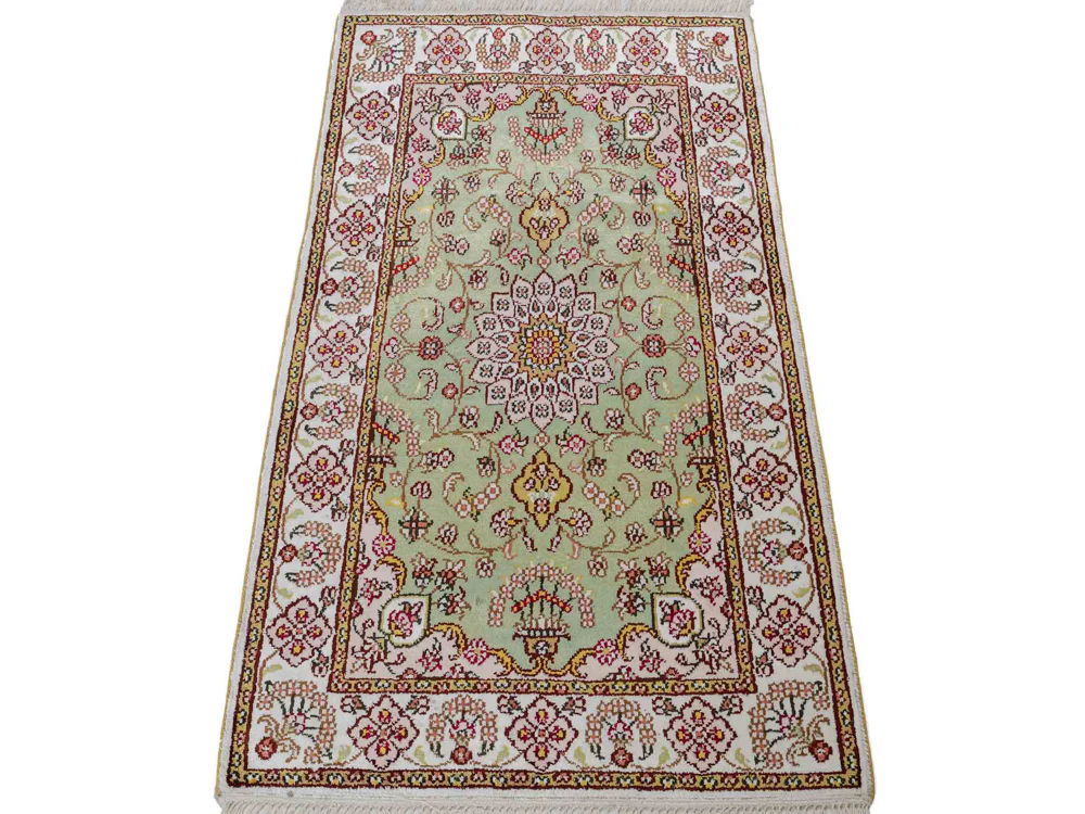 China Seide Teppich 93x63cm - Orientteppich - Image 6