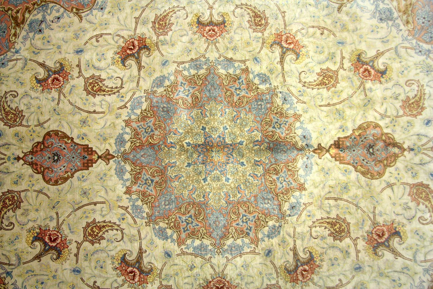 Seidenteppich - Ghom Seide - Premium 240 x 155 cm Teppich Wohnzimmer - Image 2