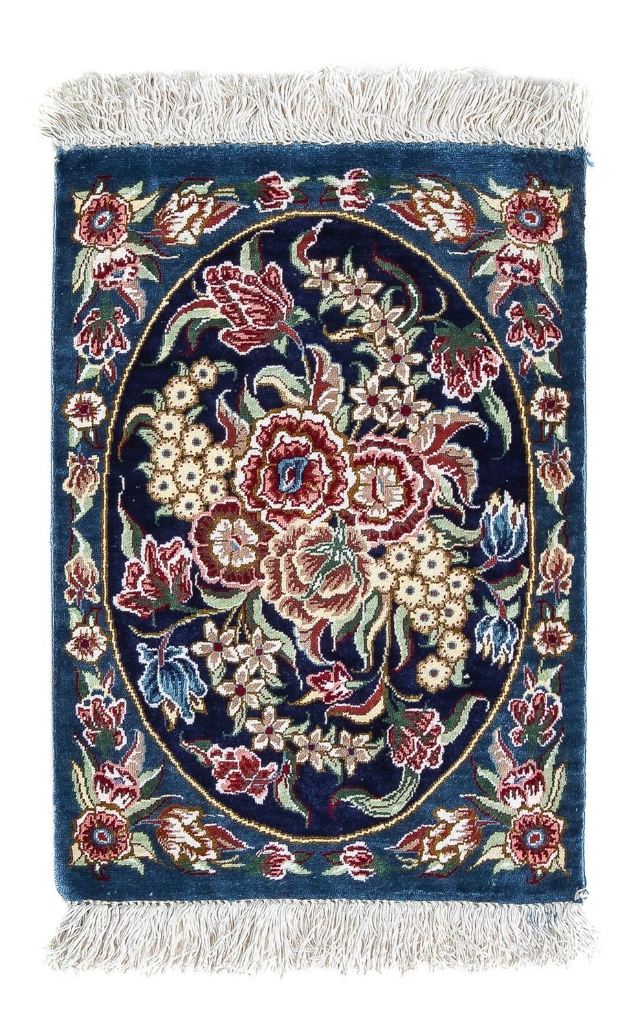 Ghom - Seide Teppich 40x28cm - Perserteppich