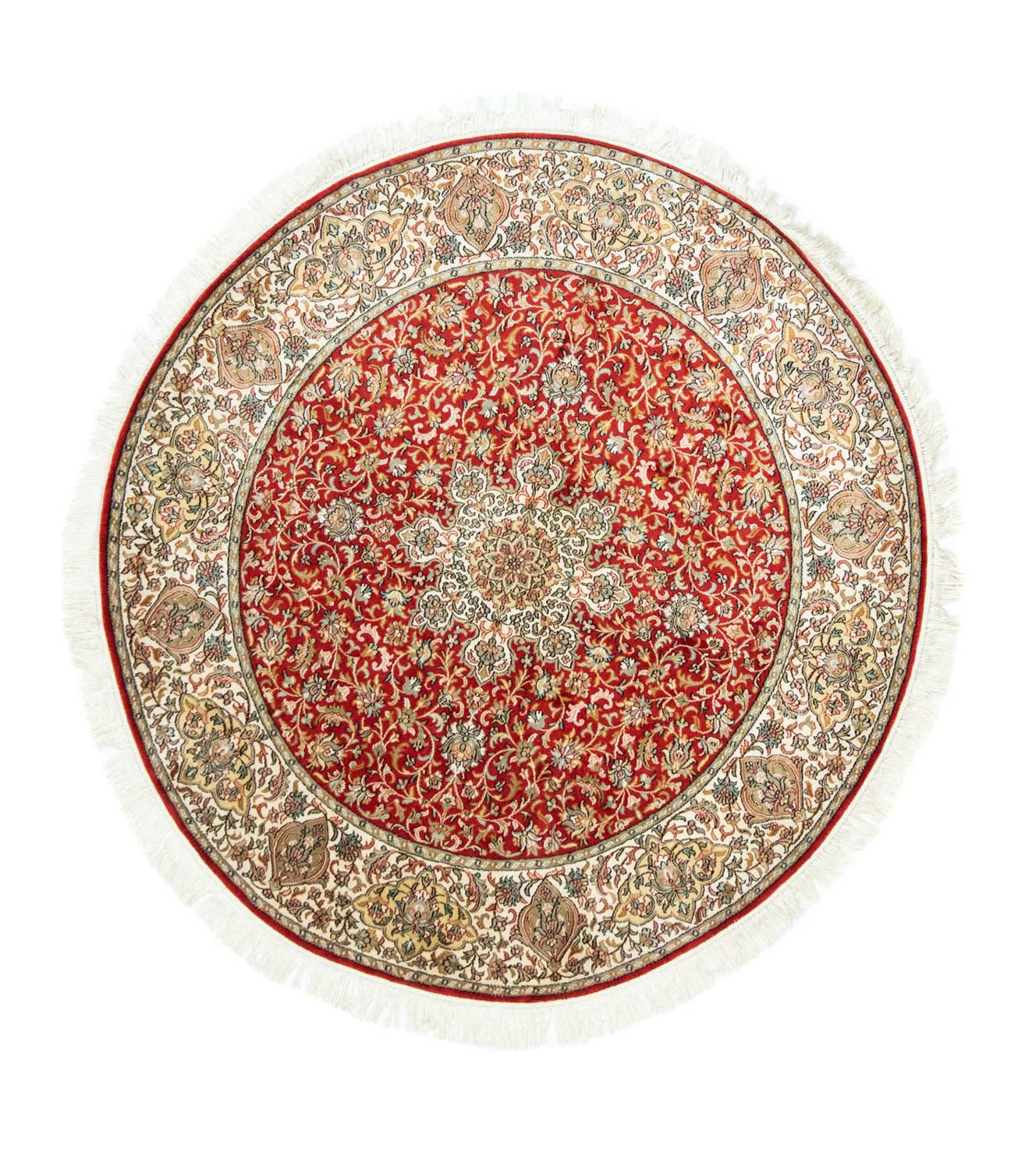 Seidenteppich - Kaschmir Seide 158 x 150 cm Teppich Quadratisch