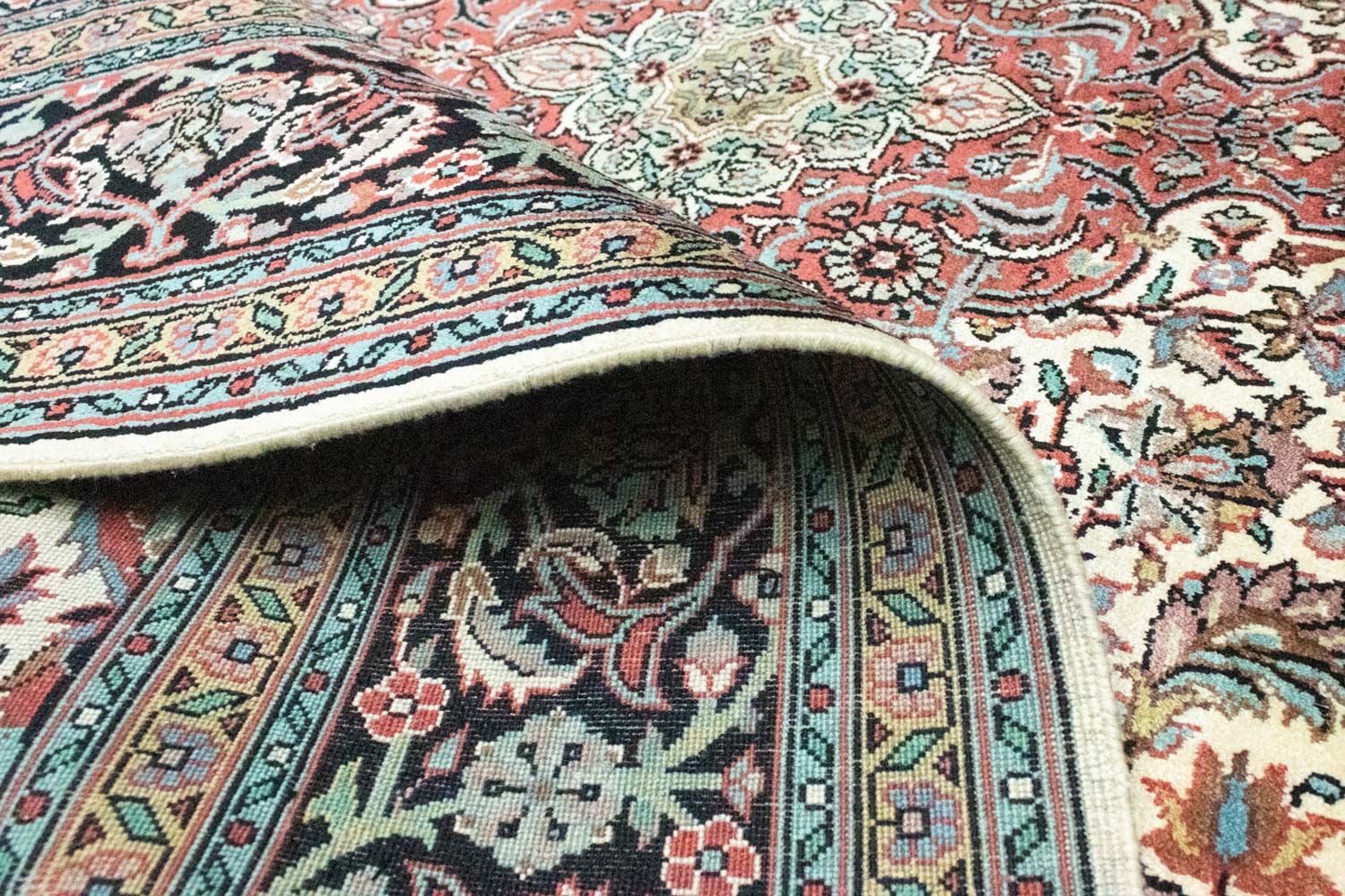 Seidenteppich - Kaschmir Seide 218 x 153 cm Wohnzimmer Teppich - Image 4