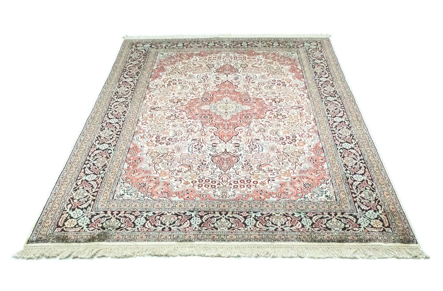 Seidenteppich - Kaschmir Seide 218 x 153 cm Wohnzimmer Teppich - Image 5