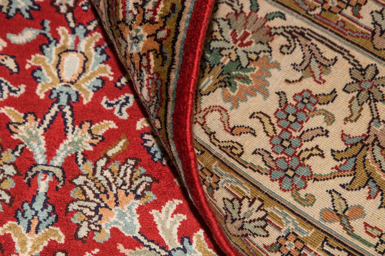 Kaschmir Seide Teppich 218x156cm - Orientteppich - Image 4