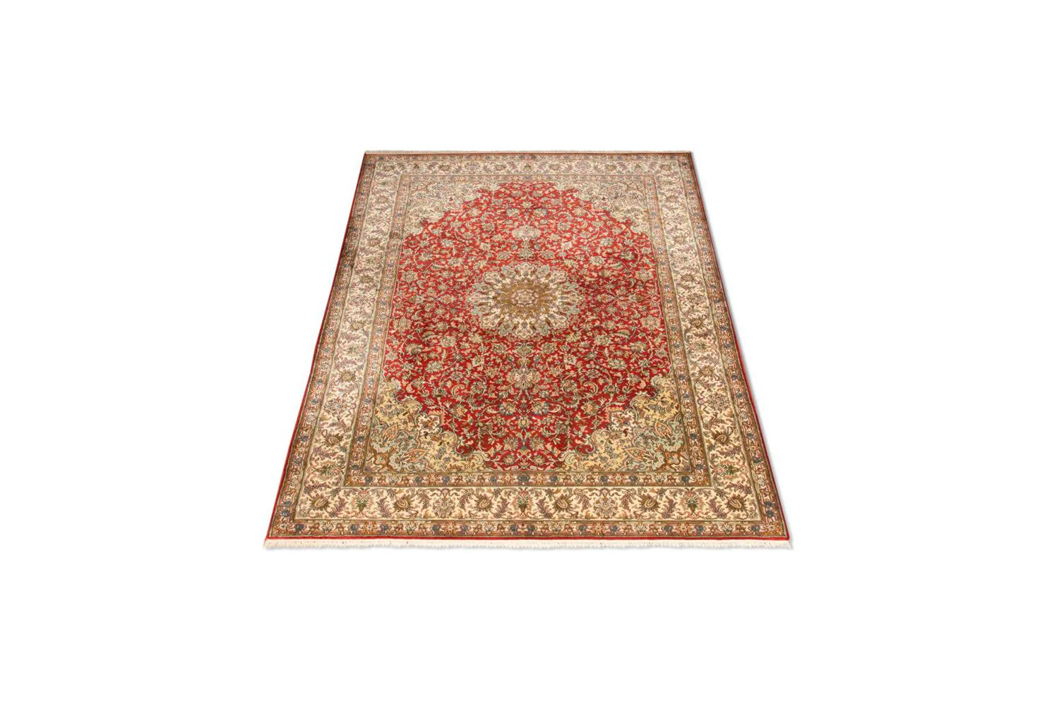 Kaschmir Seide Teppich 218x156cm - Orientteppich - Image 5