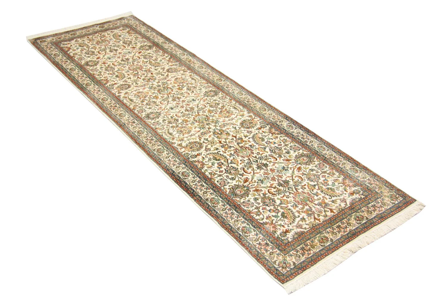Seidenteppich - Kaschmir Seide 250 x 80 cm Teppich Läufer - Image 2