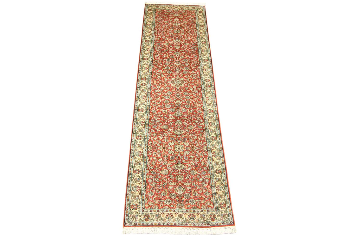 Seidenteppich - Kaschmir Seide 292 x 78 cm Teppich Läufer