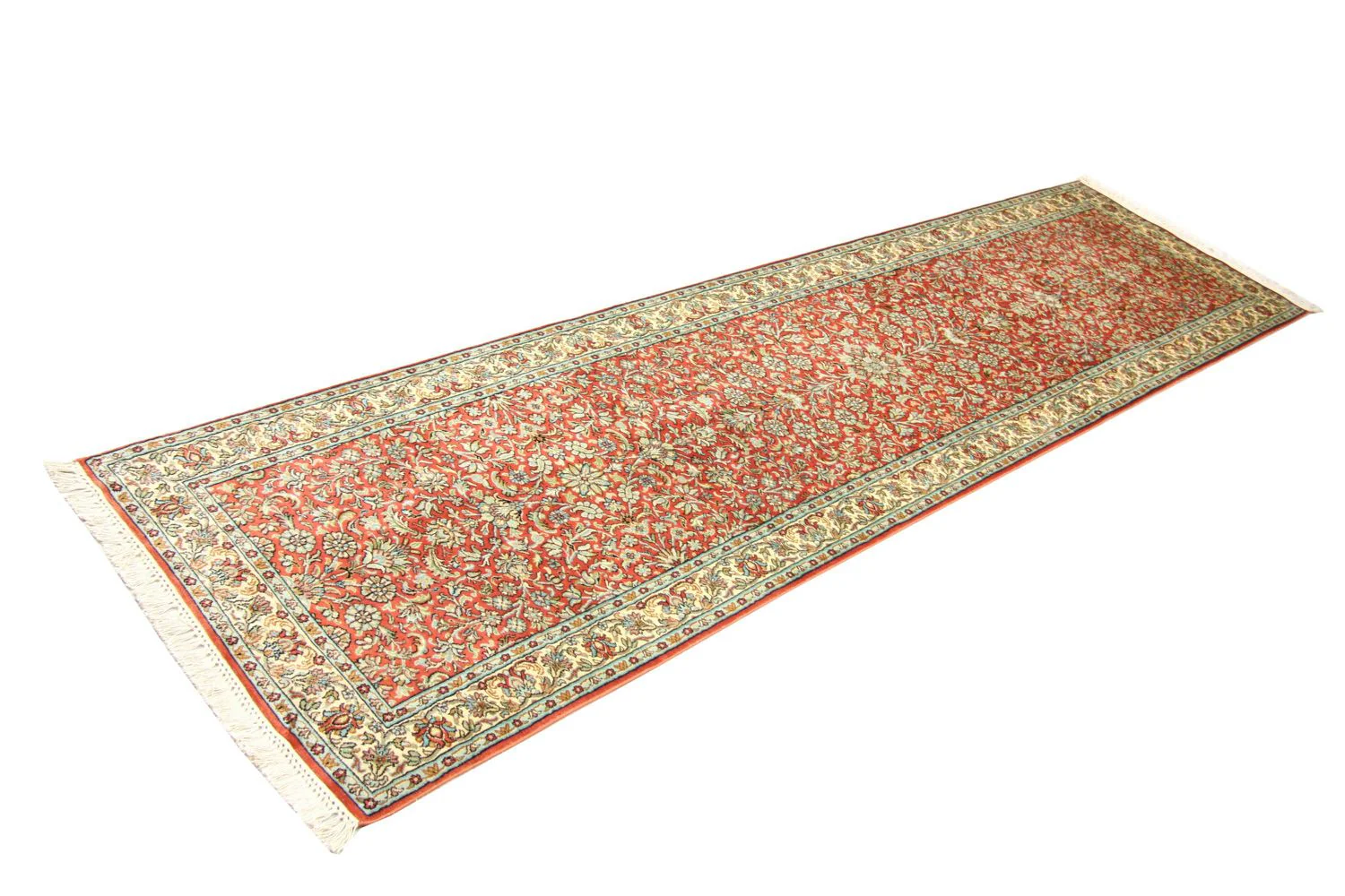Seidenteppich - Kaschmir Seide 292 x 78 cm Teppich Läufer - Image 4