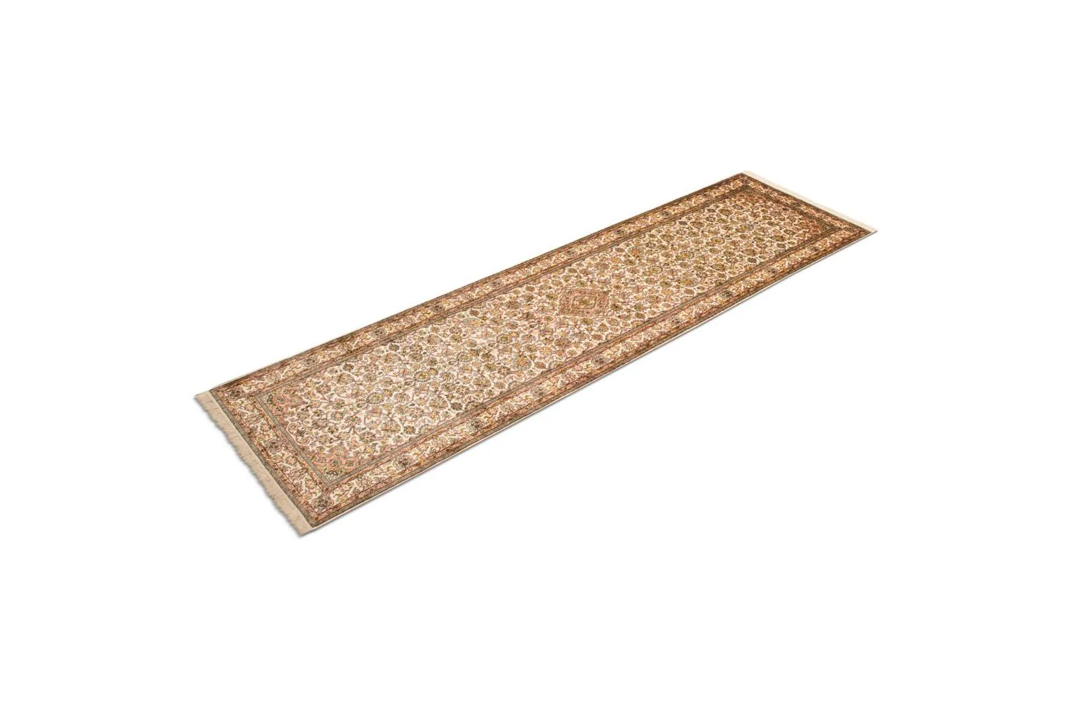 Seidenteppich - Kaschmir Seide 301 x 79 cm Teppich Läufer - Image 5