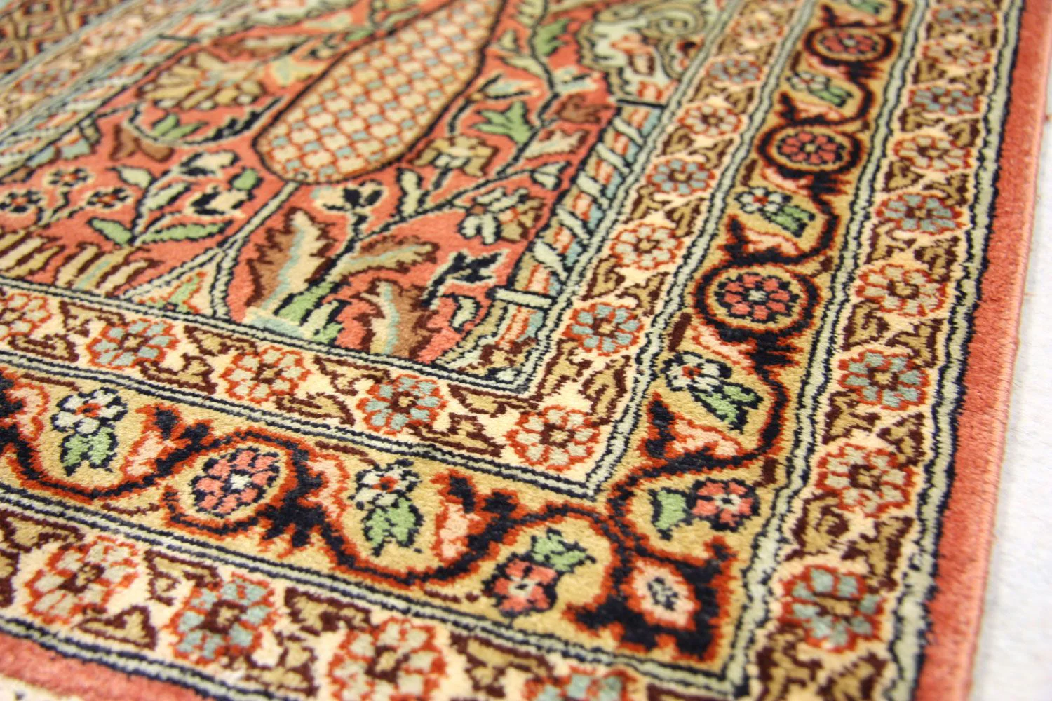 Seidenteppich - Kaschmir Seide 305 x 79 cm Teppich Läufer - Image 2