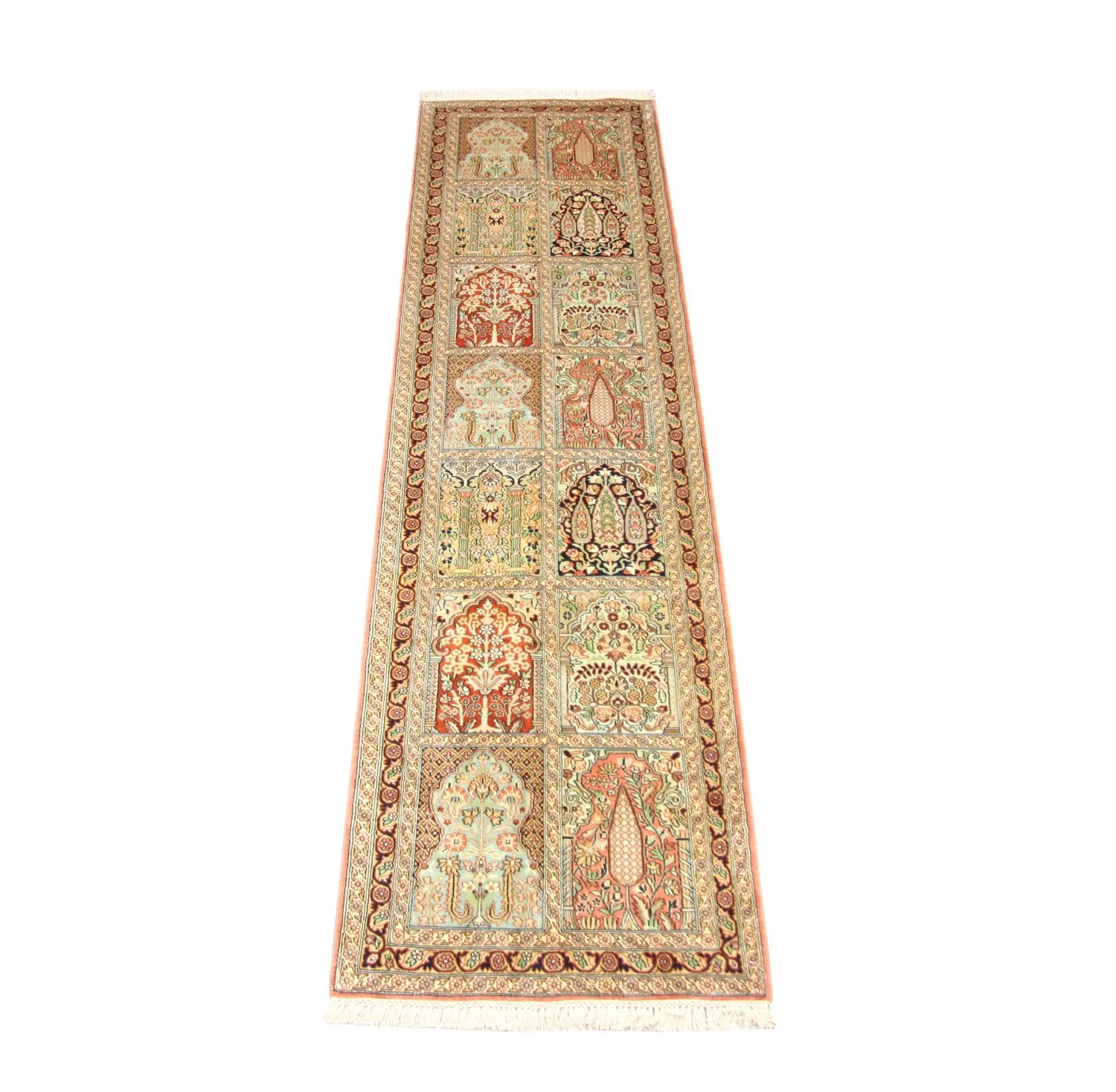 Seidenteppich - Kaschmir Seide 307 x 78 cm Teppich Läufer