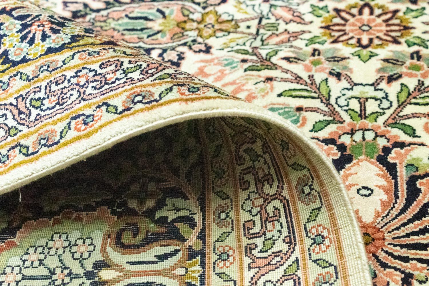 Seidenteppich - Kaschmir Seide 316 x 211 cm Wohnzimmer Teppich - Image 4
