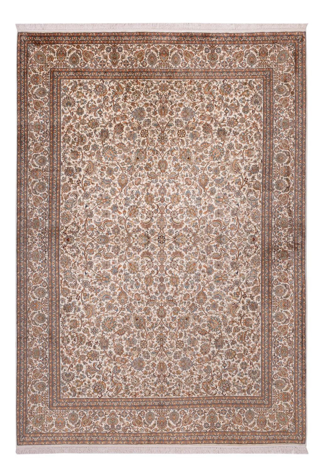 Seidenteppich - Kaschmir Seide - 349 x 247 cm - beige