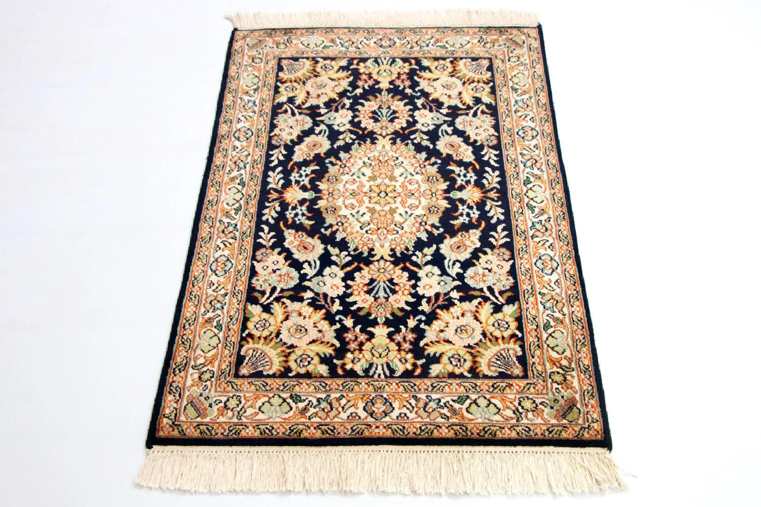 Seidenteppich - Kaschmir Seide 98 x 63 cm Fußmatte - Image 5