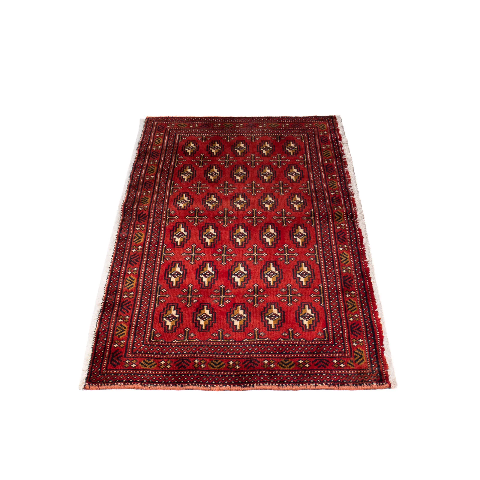 Turkaman Teppich 100 x 50 cm - dunkelrot - Image 5