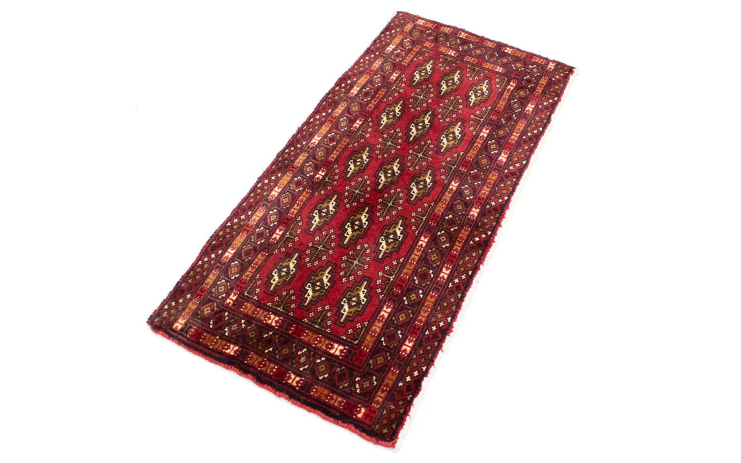Turkaman Teppich 100 x 50 cm - rot - Image 5