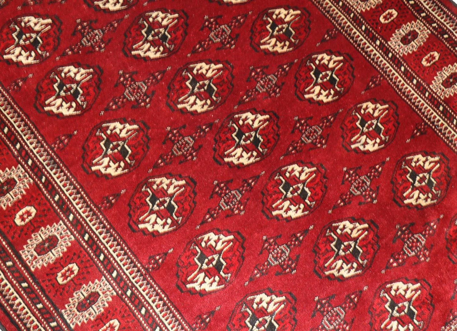 Turkaman Teppich 182 x 137 cm - dunkelrot - Image 2