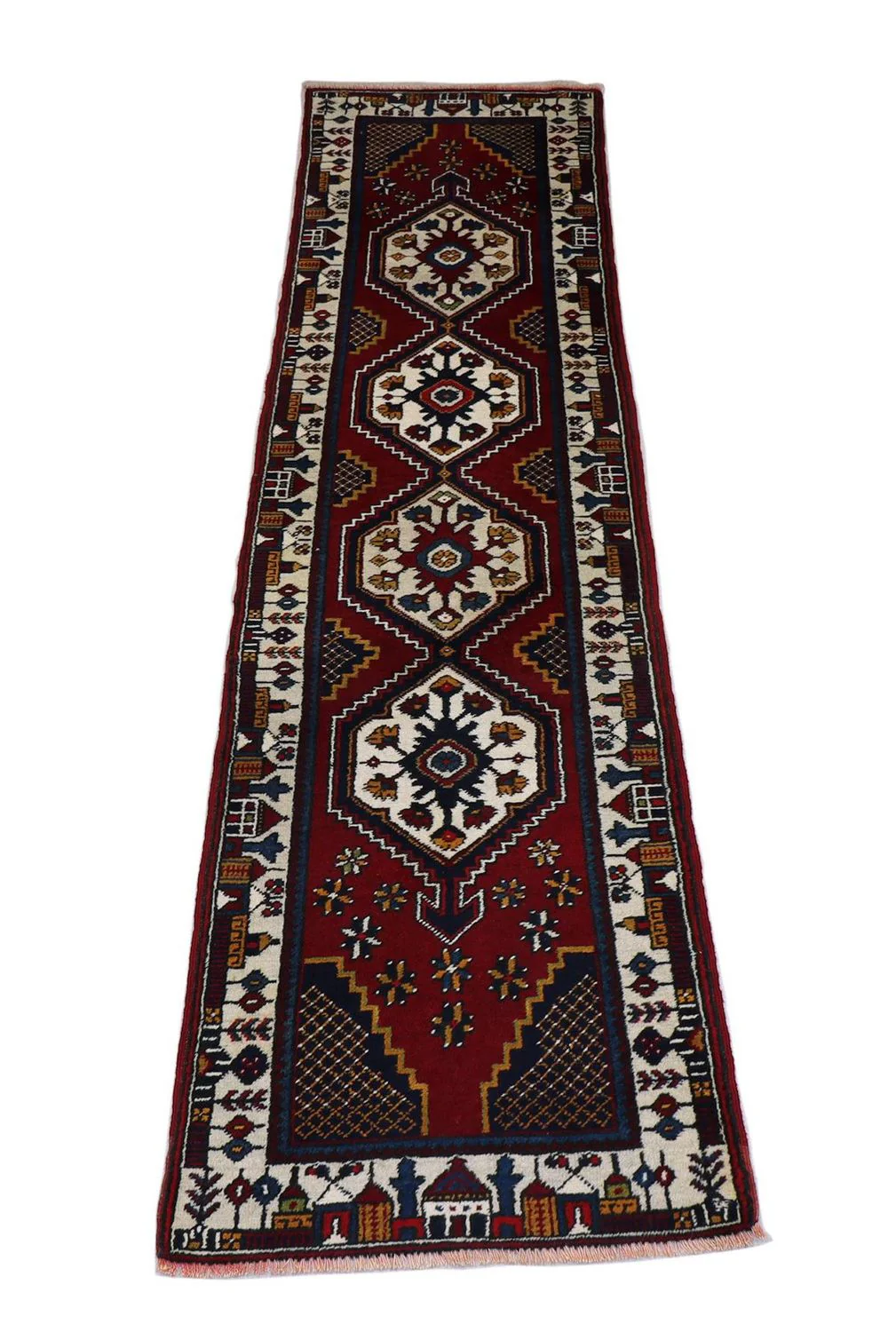 Turkaman Teppich 290 x 71 cm - rot - Image 3