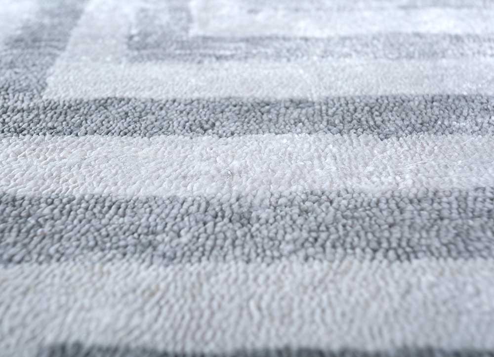 Viskose Teppich quadratisch  - 345 x 345 cm - silber - Image 4