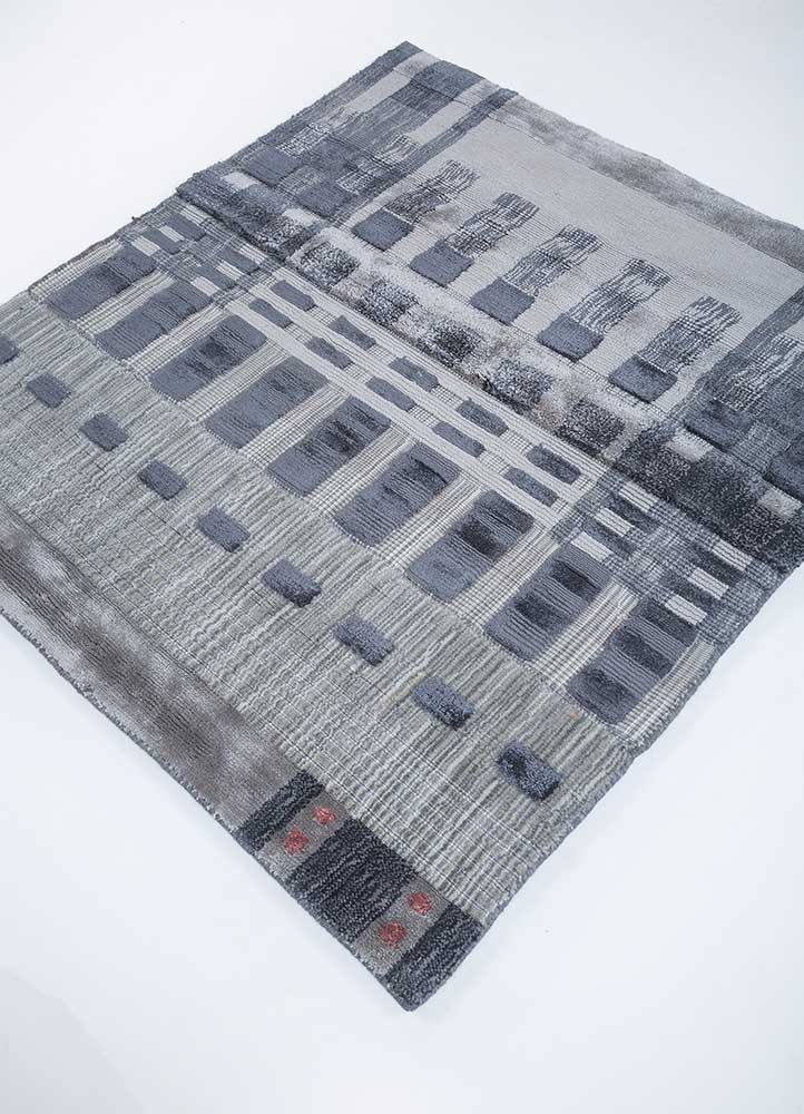 Viskose Teppich quadratisch  - 90 x 90 cm - mehrfarbig - Image 2