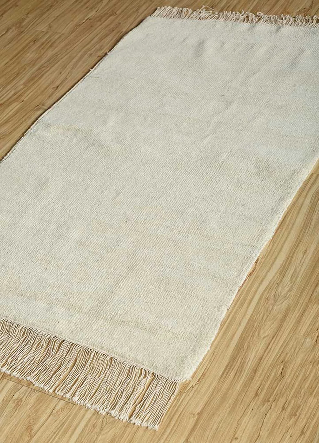 Wollteppich - 150 x 90 cm - sand - Image 2