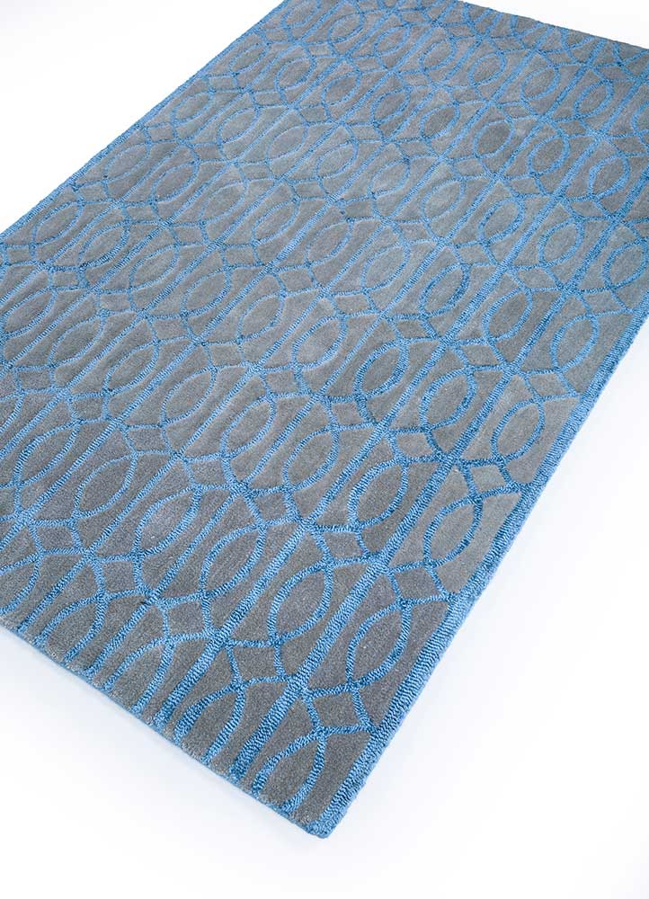 Wollteppich - 180 x 120 cm - seeblau - Image 2