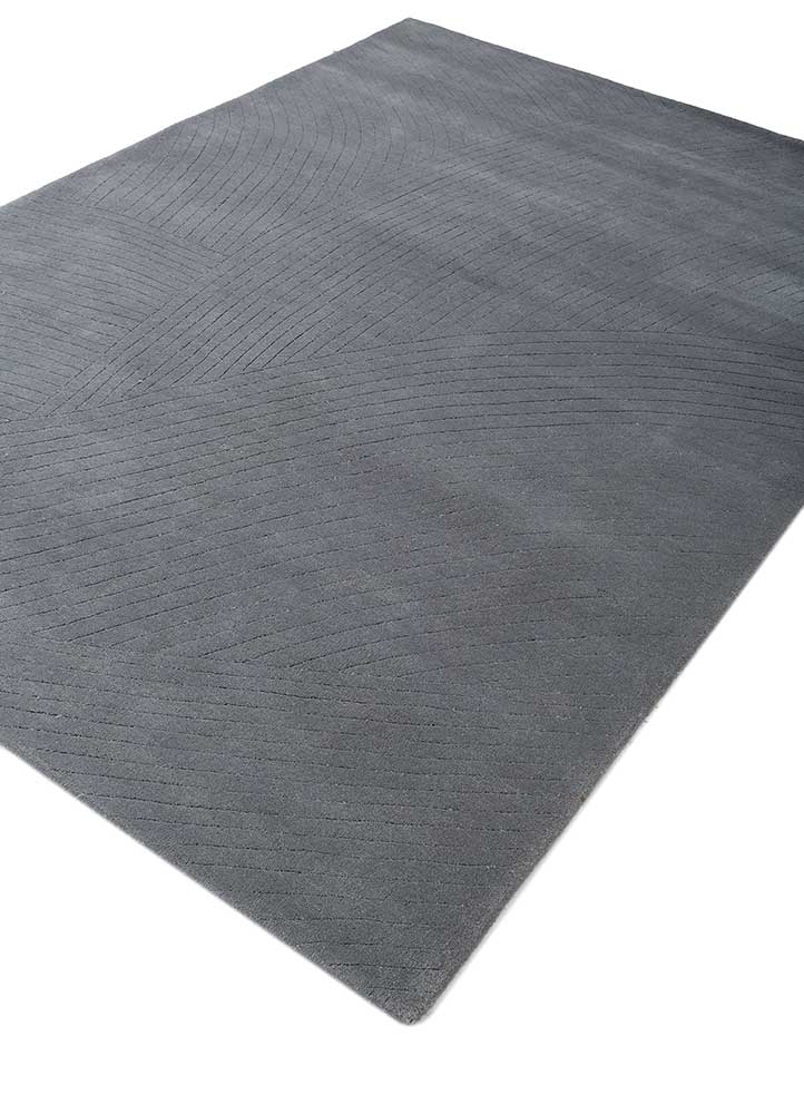 Wollteppich - 233 x 165 cm - dunkelgrau - Image 2