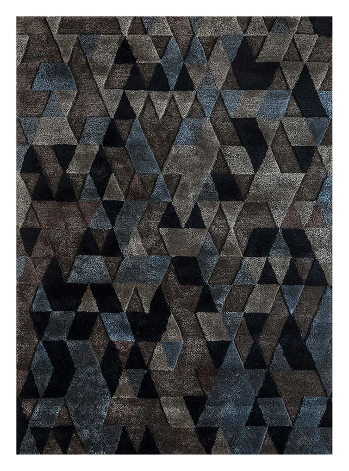 Wollteppich - 240 x 150 cm - anthrazit