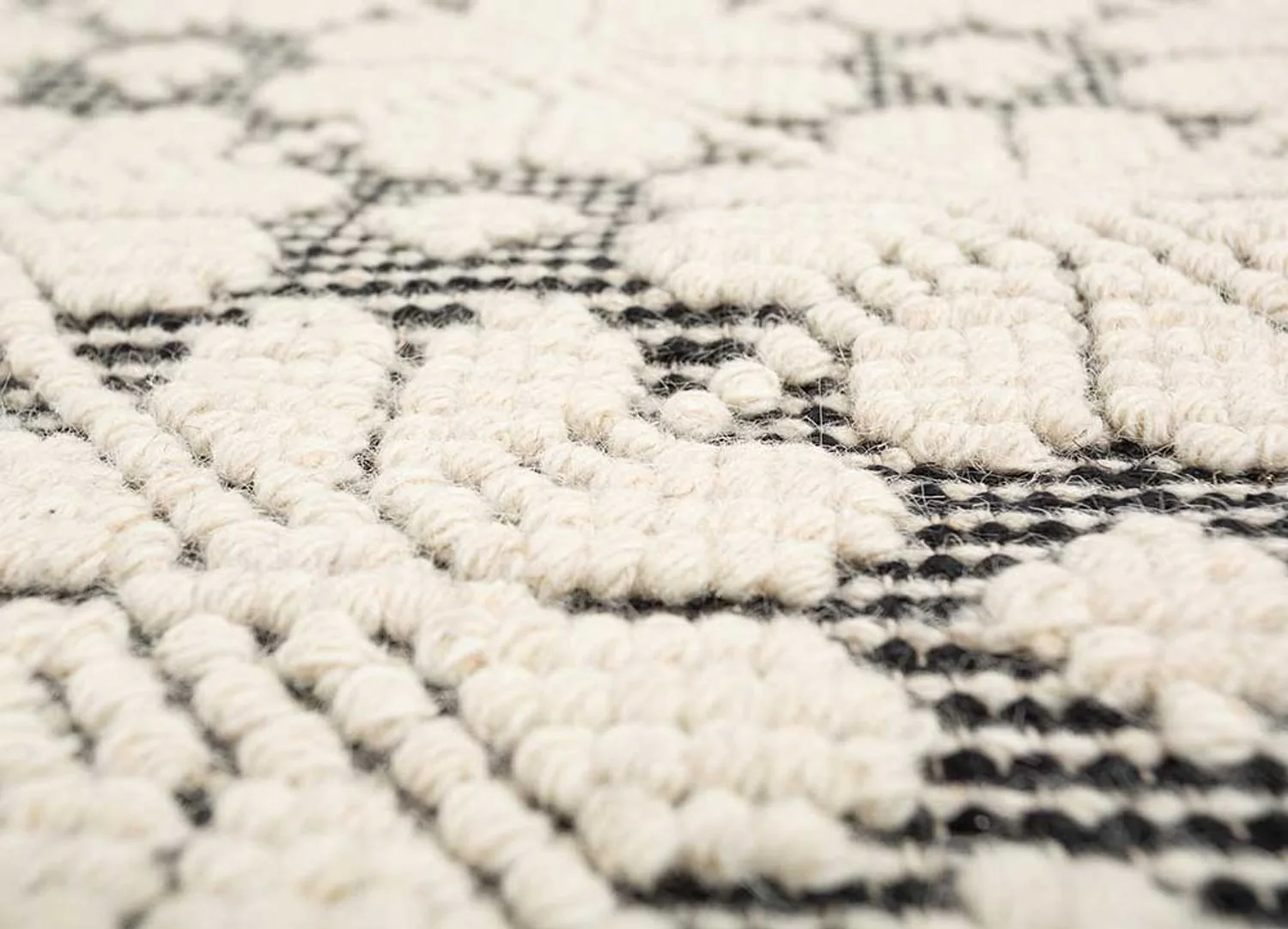 Wollteppich - 240 x 150 cm - creme - Image 4
