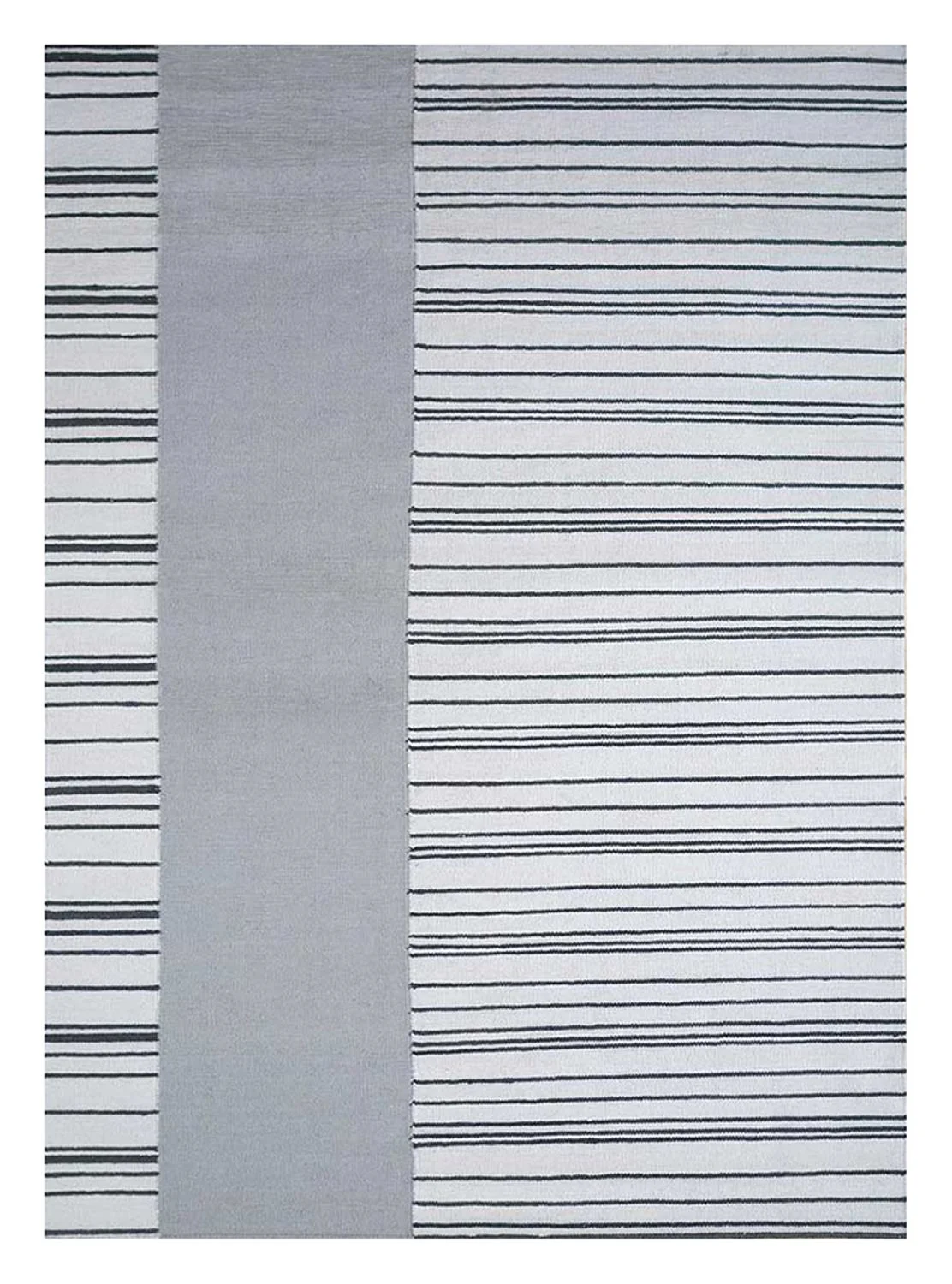 Wollteppich - 240 x 150 cm - hellgrau