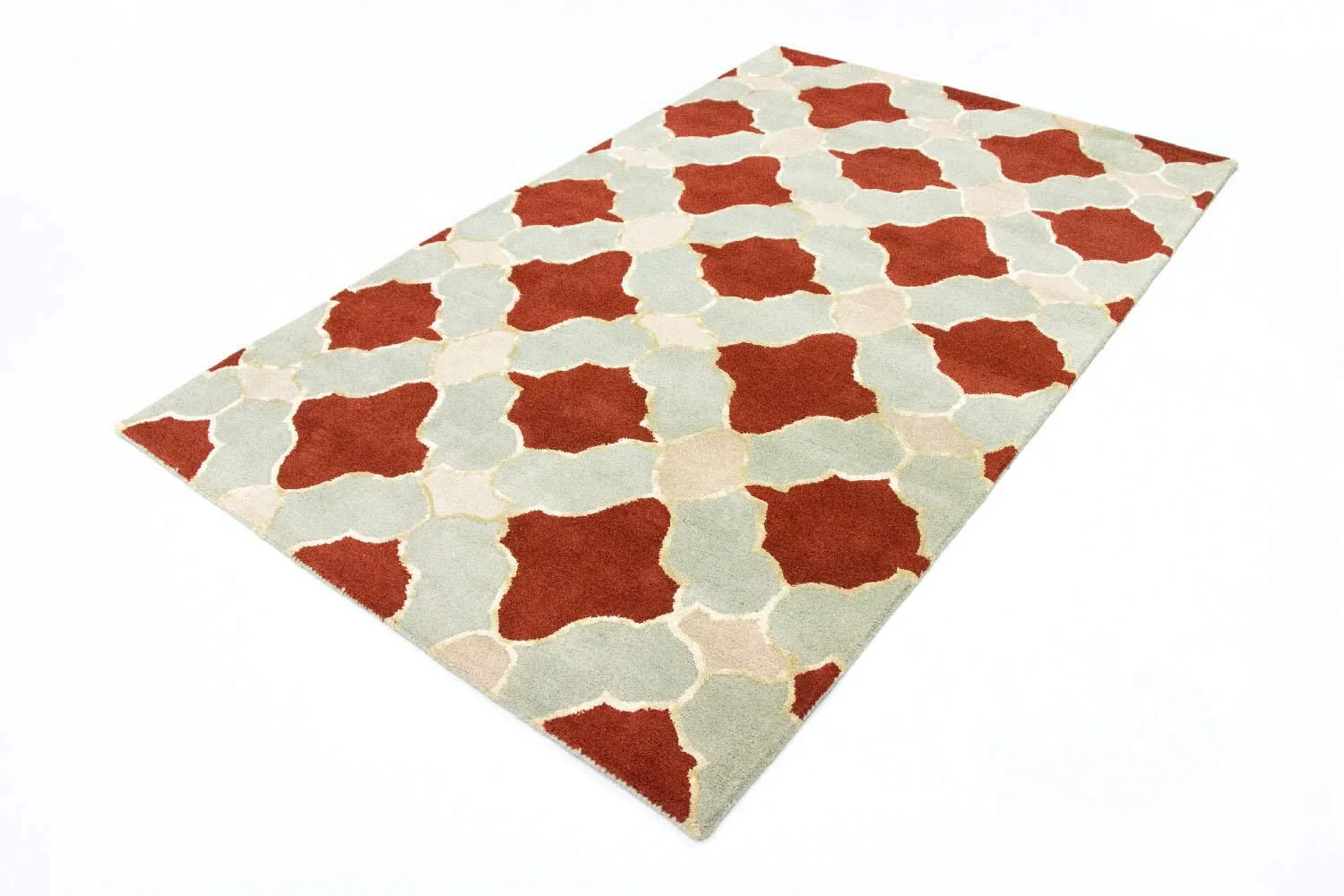 Wollteppich 244 x 152 cm Wohnzimmer Teppich - Image 3