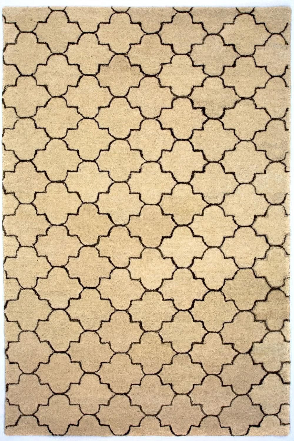 Wollteppich 245 x 156 cm Teppich Wohnzimmer