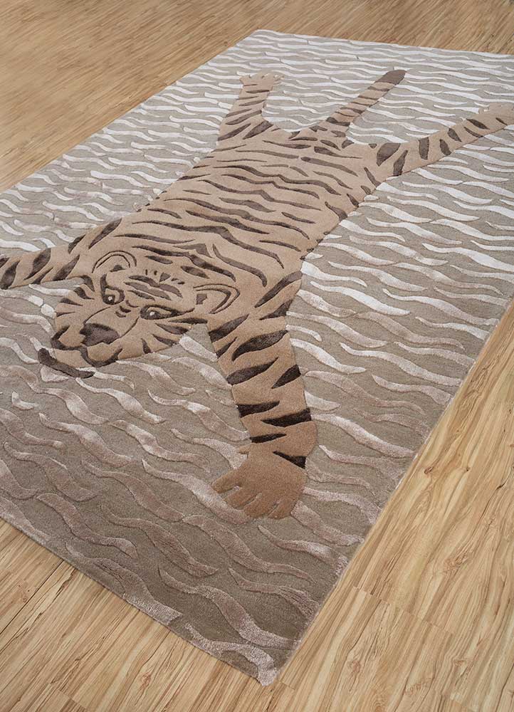 Wollteppich - 270 x 180 cm - beige - Image 2
