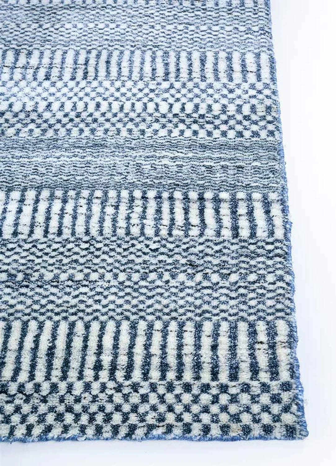 Wollteppich - 270 x 180 cm - blau - Image 3
