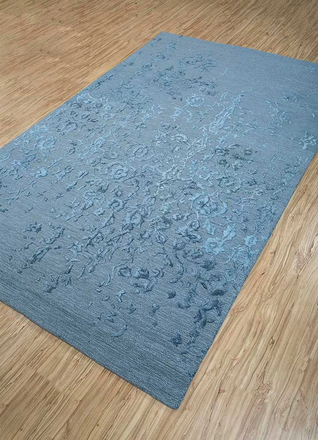 Wollteppich - 270 x 180 cm - blau - Image 2