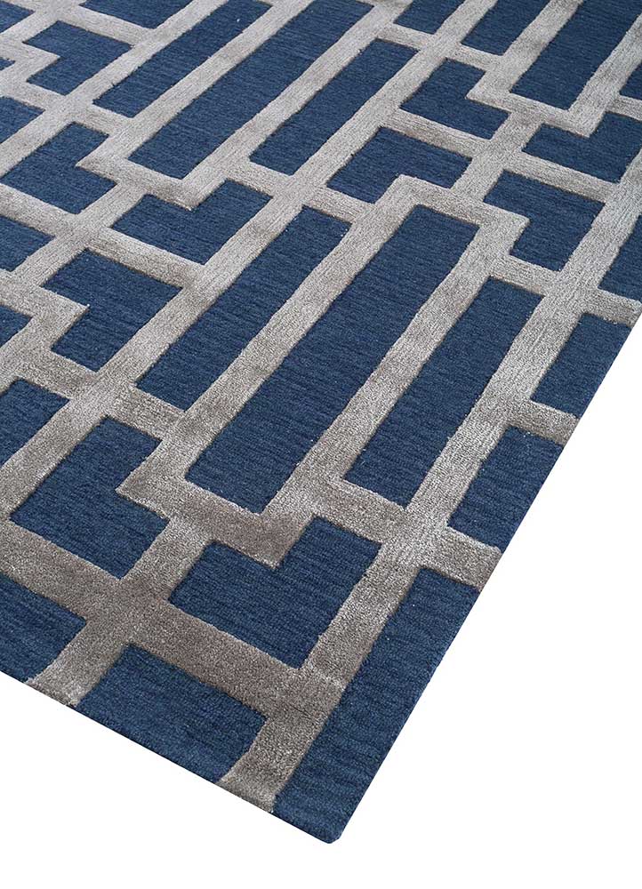 Wollteppich - 270 x 180 cm - blau - Image 2